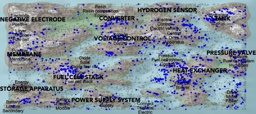燃料電池車ThemeScape Map ●現代