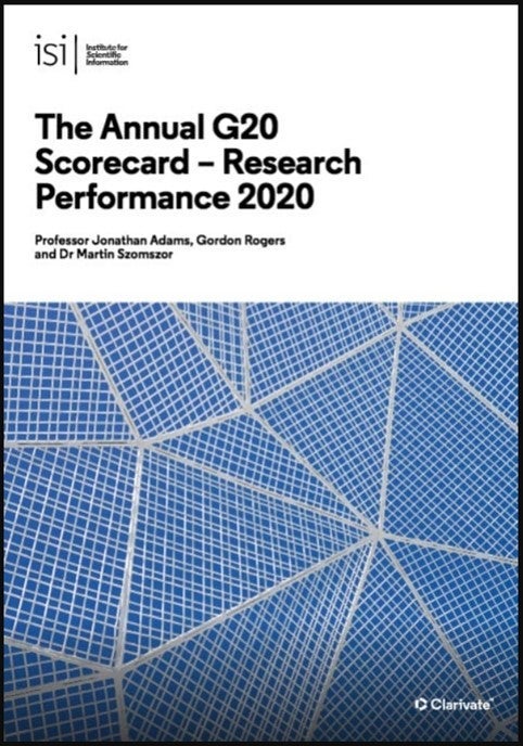 The Annual G20 Scorecard – Research Performance 2020