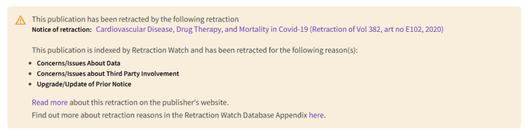 Retraction awareness: Equipping researchers with timely insights