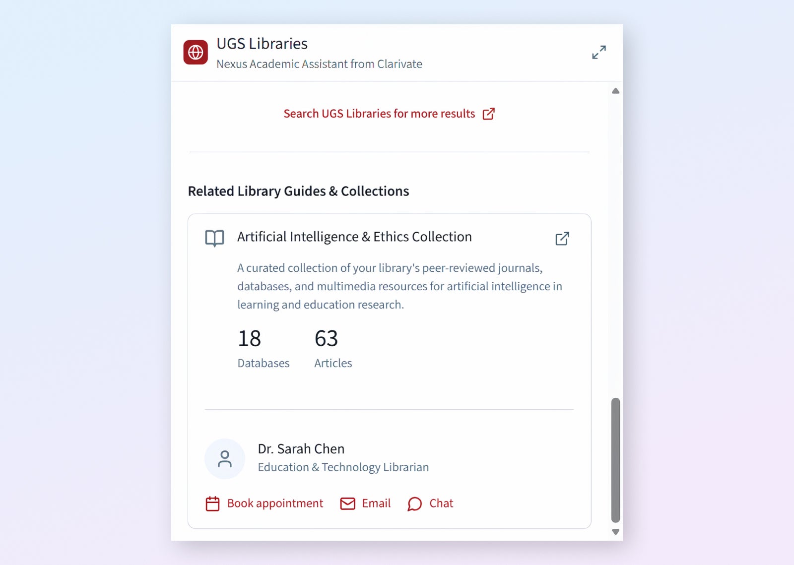 Library-branded and configurable