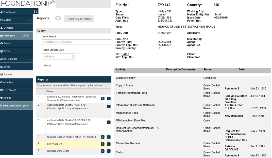 Server side Word Forms in FoundationIP