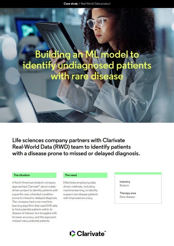 Building an ML model to identify undiagnosed patients with rare disease