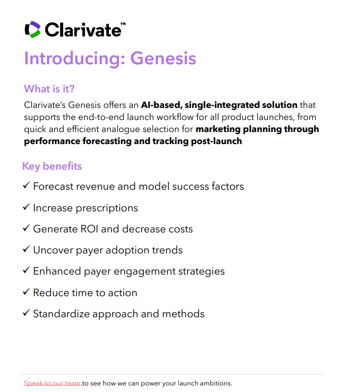 Clarivate Genesis Early Adopter