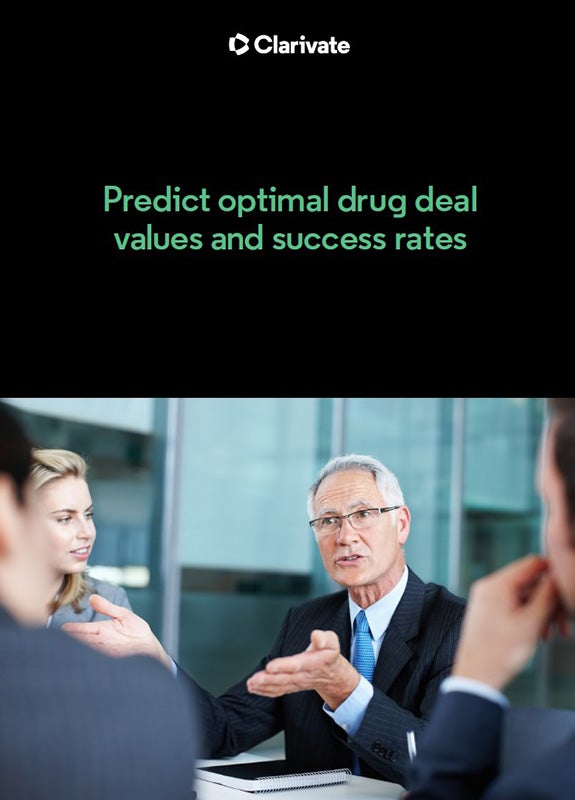 Predict optimal drug deal values and success rates