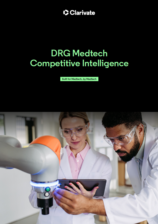 DRG Medtech Competitive Intelligence Infographic