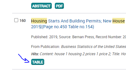 Table file as shown in search results - with just the TABLE flag